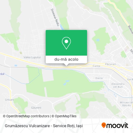 Hartă Grumăzescu Vulcanizare - Service Roți