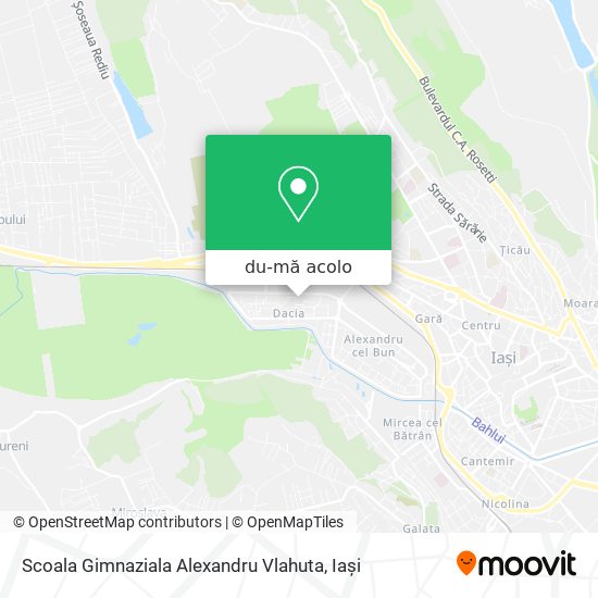 Hartă Scoala Gimnaziala Alexandru Vlahuta