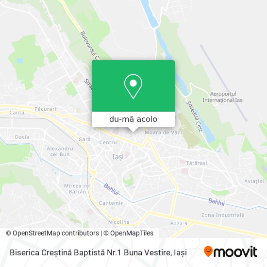 Hartă Biserica Creștină Baptistă Nr.1  Buna Vestire