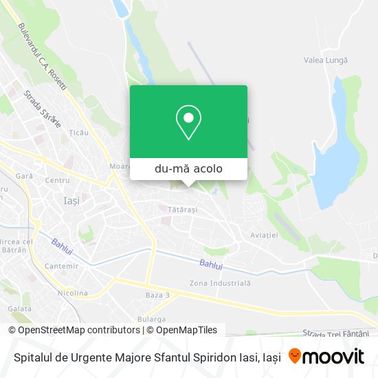 Hartă Spitalul de Urgente Majore  Sfantul Spiridon  Iasi