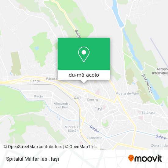 Hartă Spitalul Militar Iasi