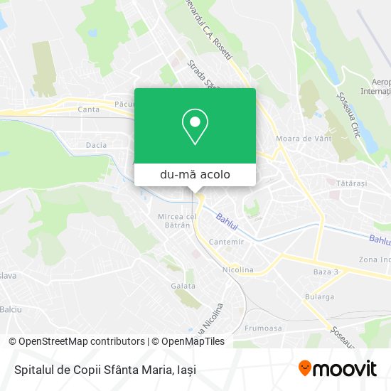 Hartă Spitalul de Copii  Sfânta Maria