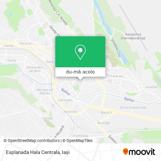 Hartă Esplanada Hala Centrala
