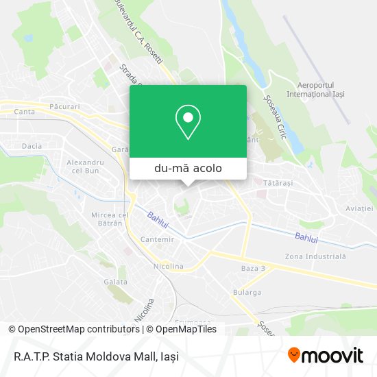 Hartă R.A.T.P. Statia Moldova Mall
