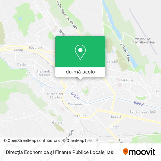 Hartă Direcția Economică și Finanțe Publice Locale