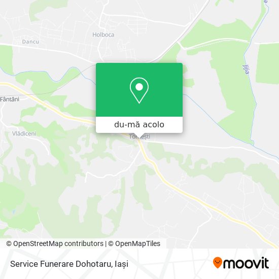 Hartă Service Funerare Dohotaru