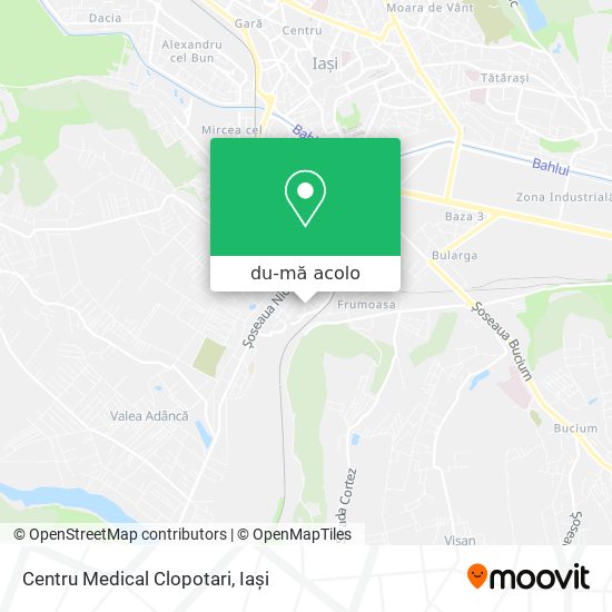 Hartă Centru Medical Clopotari