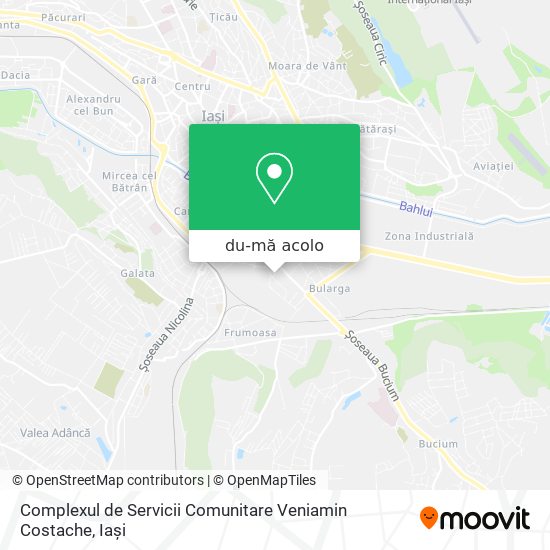 Hartă Complexul de Servicii Comunitare Veniamin Costache