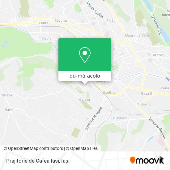 Hartă Prajitorie de Cafea Iasi