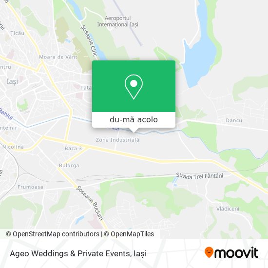 Hartă Ageo Weddings & Private Events