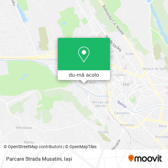 Hartă Parcare Strada Musatini