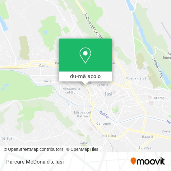 Hartă Parcare McDonald's