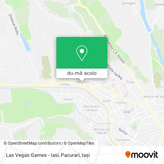 Hartă Las Vegas Games - Iasi, Pacurari