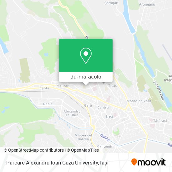 Hartă Parcare Alexandru Ioan Cuza University