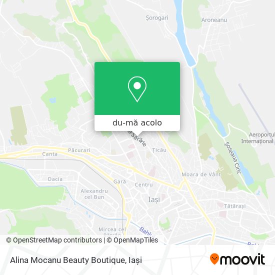 Hartă Alina Mocanu Beauty Boutique