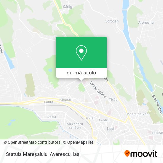 Hartă Statuia Mareșalului Averescu