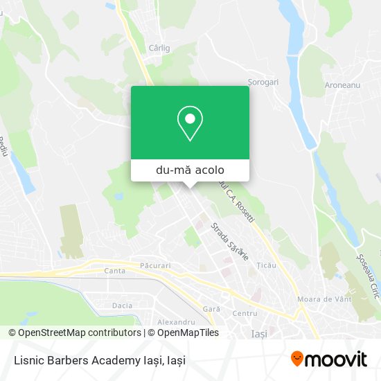 Hartă Lisnic Barbers Academy Iași