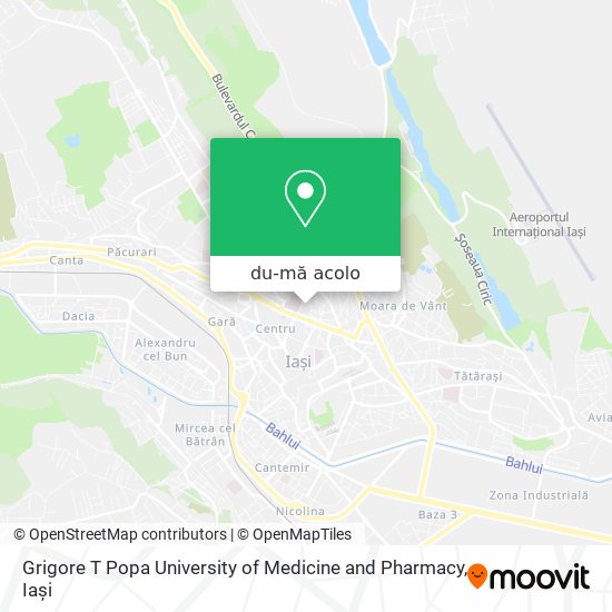 Hartă Grigore T Popa University of Medicine and Pharmacy