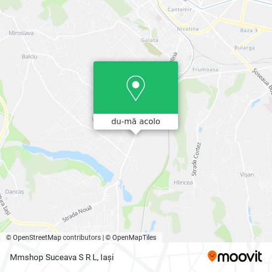 Hartă Mmshop Suceava S R L