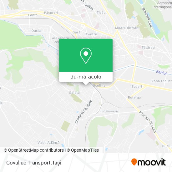 Hartă Covuliuc Transport