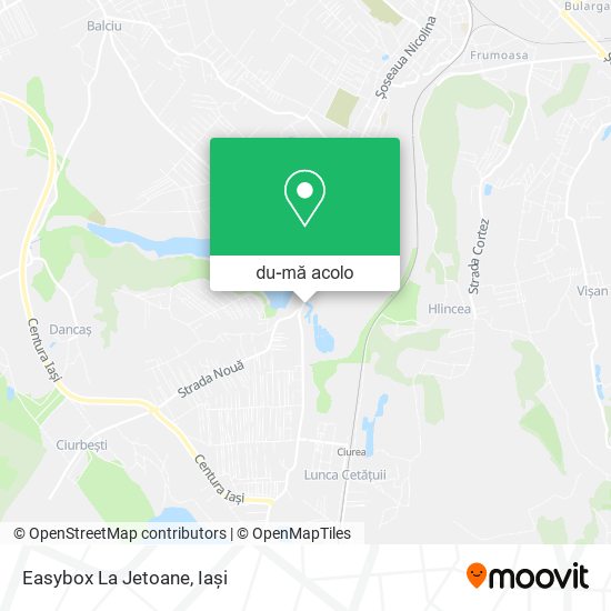 Hartă Easybox La Jetoane