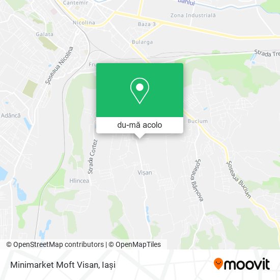 Hartă Minimarket Moft Visan