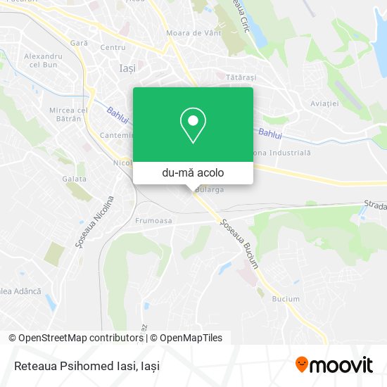 Hartă Reteaua Psihomed Iasi