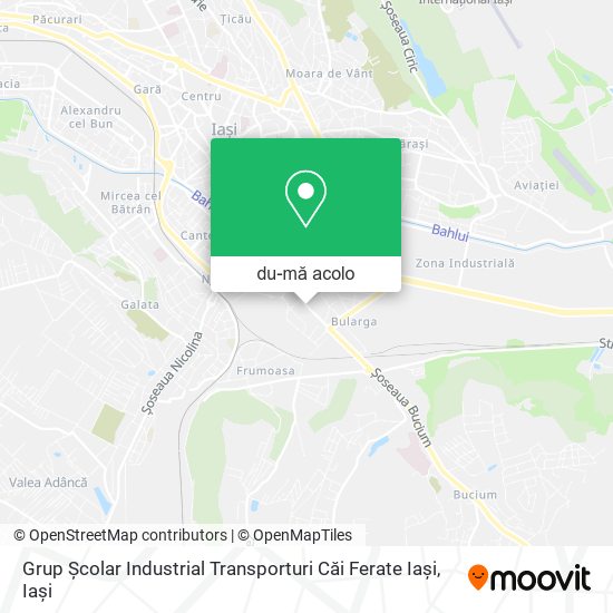 Hartă Grup Școlar Industrial Transporturi Căi Ferate Iași