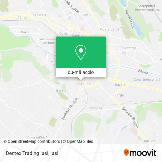 Hartă Dentex Trading Iasi