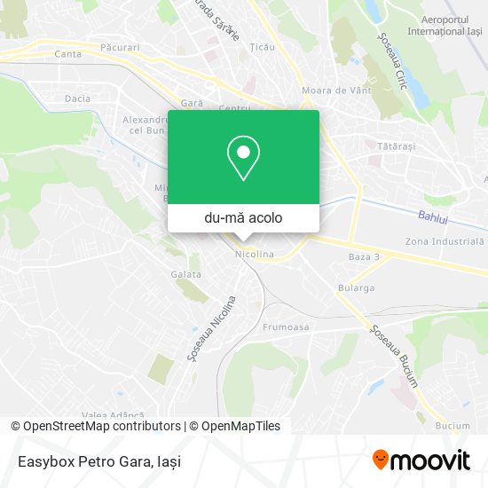 Hartă Easybox Petro Gara