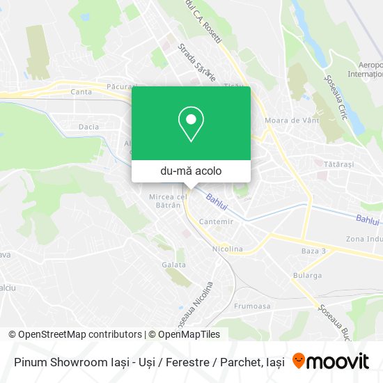 Hartă Pinum Showroom Iaşi - Uşi / Ferestre / Parchet