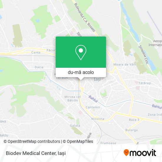 Hartă Biodev Medical Center