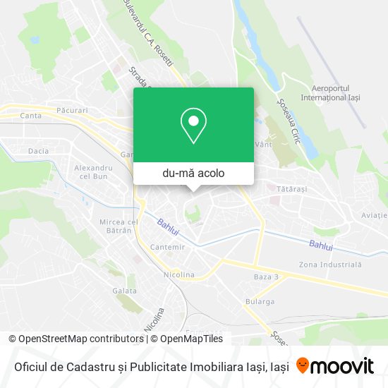 Hartă Oficiul de Cadastru și Publicitate Imobiliara Iași