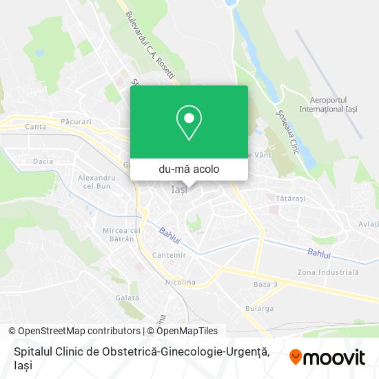 Hartă Spitalul Clinic de Obstetrică-Ginecologie-Urgență