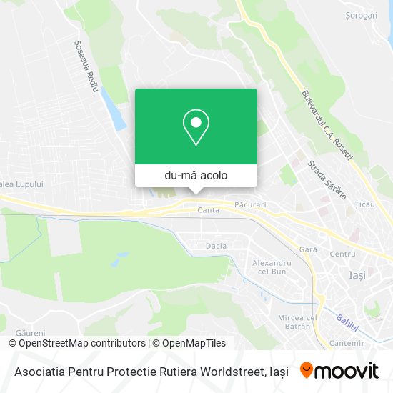 Hartă Asociatia Pentru Protectie Rutiera Worldstreet
