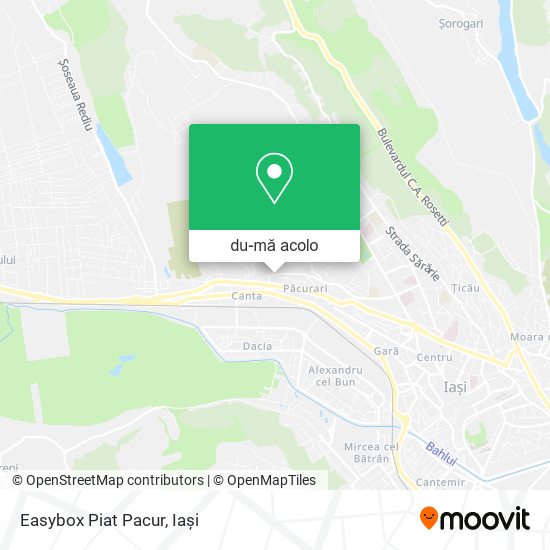 Hartă Easybox Piat Pacur