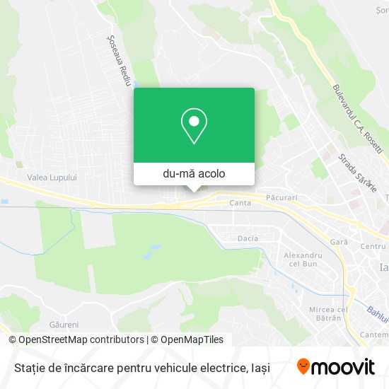 Hartă Stație de încărcare pentru vehicule electrice