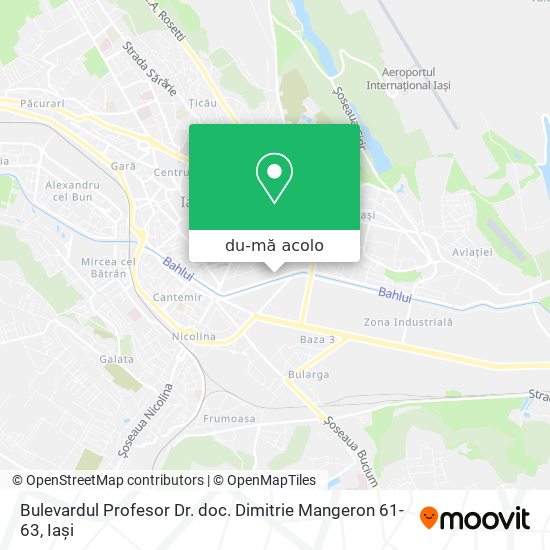 Hartă Bulevardul Profesor Dr. doc. Dimitrie Mangeron 61-63