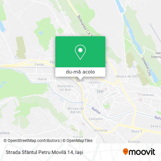 Hartă Strada Sfântul Petru Movilă 14