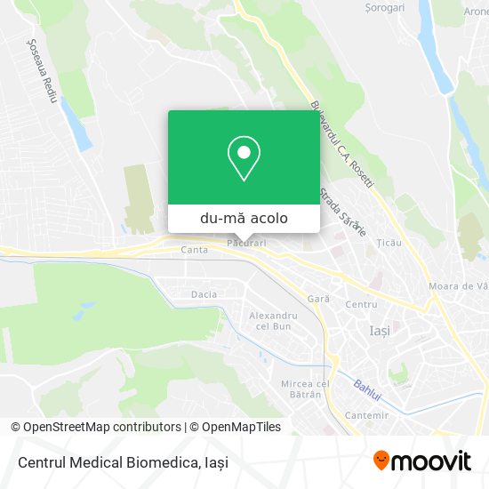 Hartă Centrul Medical Biomedica