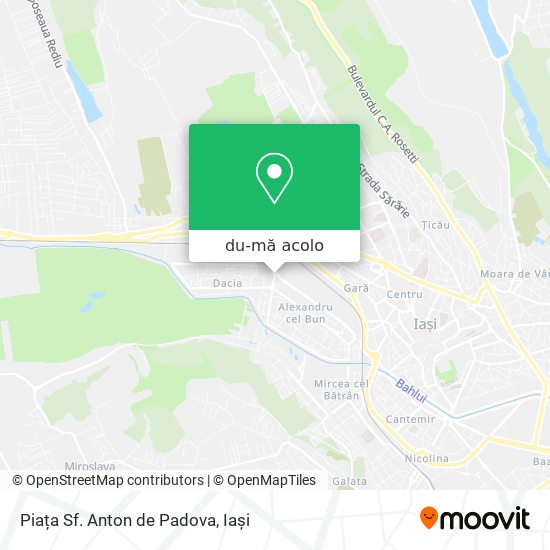 Hartă Piața Sf. Anton de Padova
