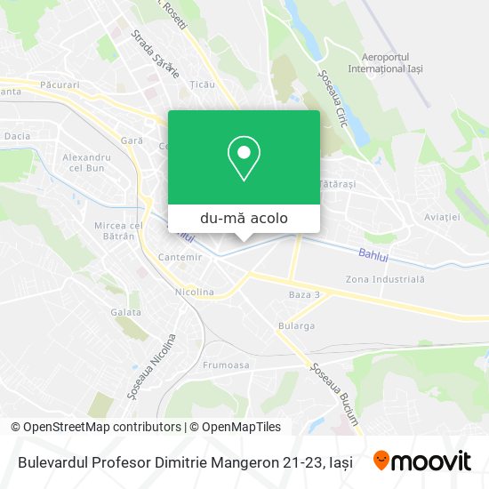 Hartă Bulevardul Profesor Dimitrie Mangeron 21-23