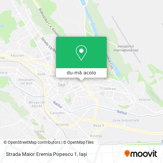 Hartă Strada Maior Eremia Popescu 1
