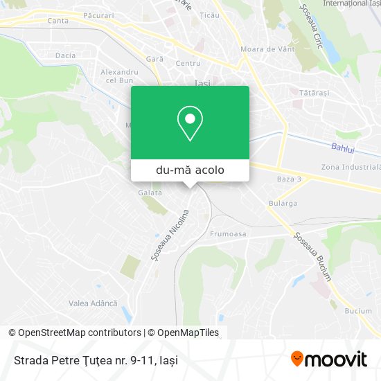 Hartă Strada Petre Ţuţea nr. 9-11