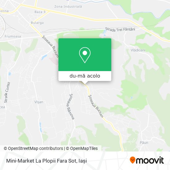 Hartă Mini-Market La Plopii Fara Sot