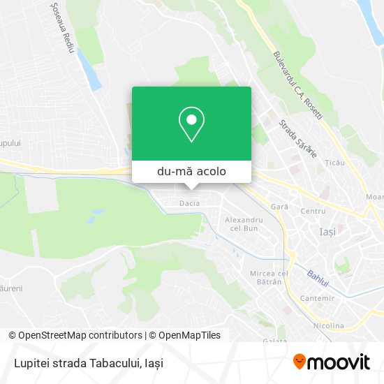 Hartă Lupitei strada Tabacului