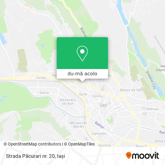 Hartă Strada Păcurari nr. 20