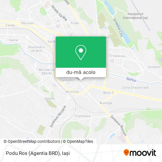 Hartă Podu Ros (Agentia BRD)