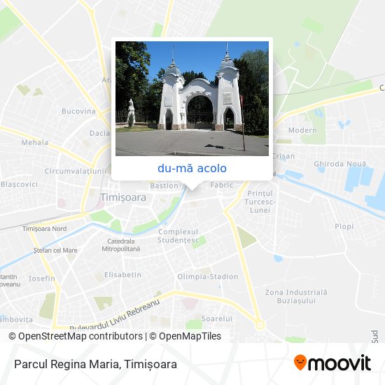 Hartă Parcul Regina Maria