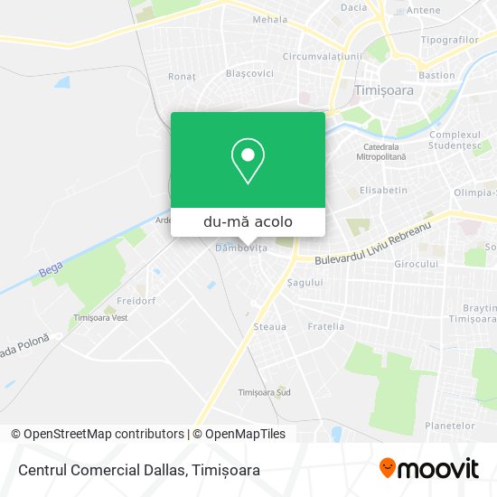 Hartă Centrul Comercial Dallas